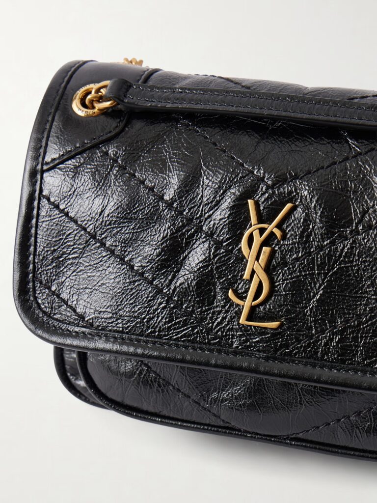 Niki Cassandre-embellished Crinkled-leather Mini Bag Full Size Image 5