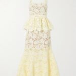 Belted Lace Peplum Midi Dress Thumbnail 4
