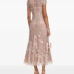 Sequin-embellished Floral-print Midi Dress Thumbnail 2