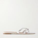 Carrie 5 Knotted Metallic-leather Sandals Thumbnail 1