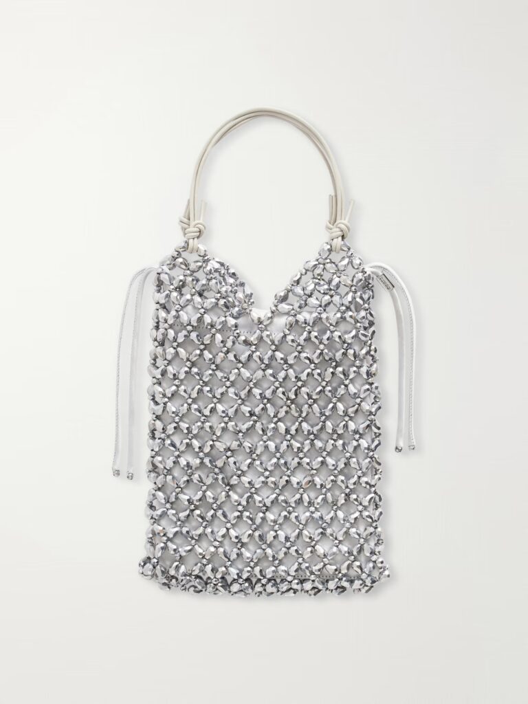Kelly Embellished Satin Shoulder Bag Full Size Image 1