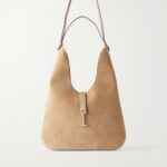 T-embellished Medium Suede Shoulder Bag Thumbnail 1