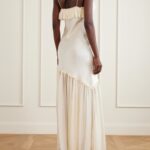Elaria Ruched Silk Maxi Dress Thumbnail 3