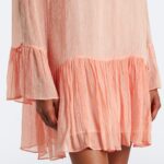 Emmeline Ruffled Silk Chiffon Minidress Thumbnail 5