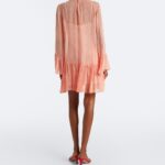 Emmeline Ruffled Silk Chiffon Minidress Thumbnail 2