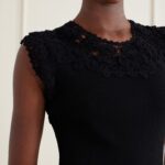 Noemie Crochet-trimmed Ribbed Mini Dress Thumbnail 2