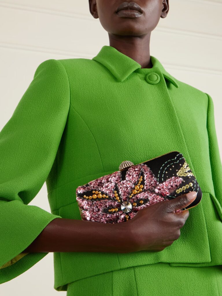 Carry Secrets Minaudiere Embellished Satin Clutch Full Size Image 3