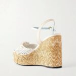 Coeur Royal  40 Embellished Leather Wedge Espadrilles Thumbnail 4