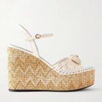 Coeur Royal  40 Embellished Leather Wedge Espadrilles Thumbnail 1