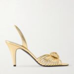 Couer Royal 85 Metallic Leather Sandals Thumbnail 1