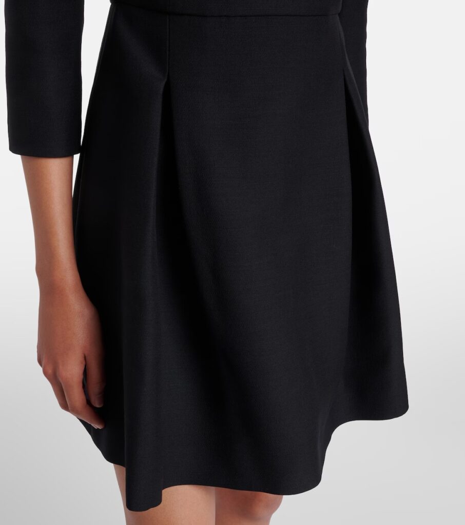Crepe Couture Embellished Minidress Full Size Image 5