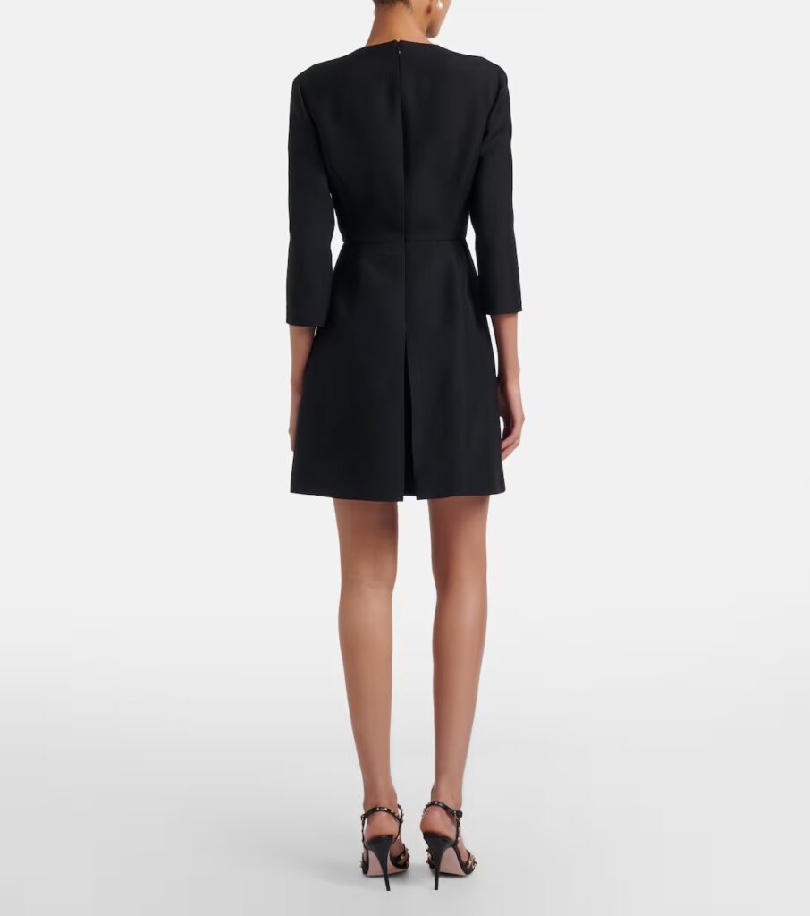 Crepe Couture Embellished Minidress Full Size Image 2