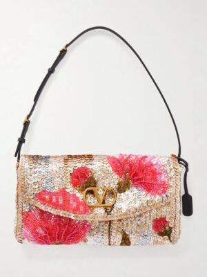 VALENTINO GARAVANI DeVain Sequined Shoulder Bag