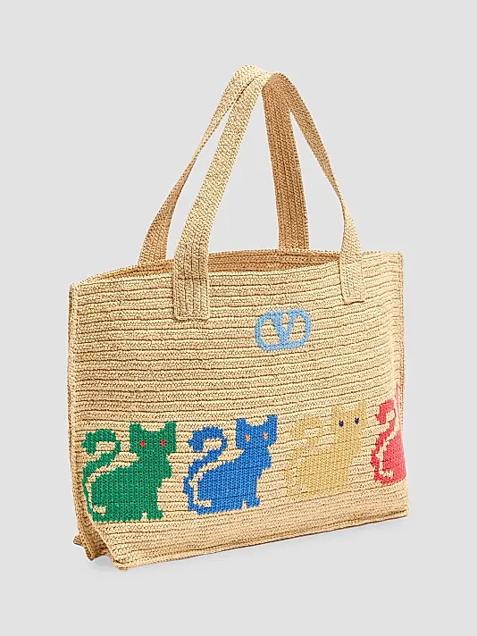 Raffia Tote Bag Full Size Image 2