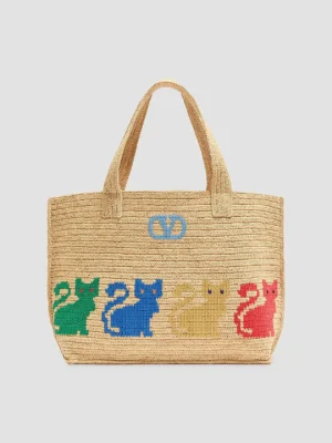VALENTINO GARAVANI Raffia Tote Bag