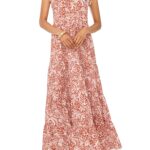 Tie Neck Tiered Cotton Maxi Dress Thumbnail 1