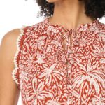 Tie Neck Tiered Cotton Maxi Dress Thumbnail 2