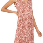 Tie Neck Tiered Cotton Maxi Dress Thumbnail 3
