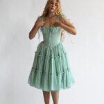 The Fae Midi Dress in Botanica Sage Thumbnail 1
