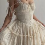 The Fae Midi Dress in Chantilly Thumbnail 4
