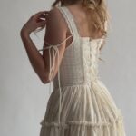 The Fae Midi Dress in Chantilly Thumbnail 5